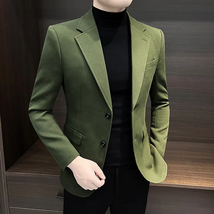 纽斯赫肯高端休闲西装外套男士春秋季新款时尚潮流高级感百搭西服