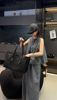 现现【小法】深圳南油夏季清凉透气显瘦格子套装050245GT