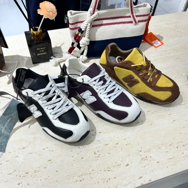 实体店铺真皮防滑系带拼色通用休闲板鞋运动鞋潮流秋季高帮08-1