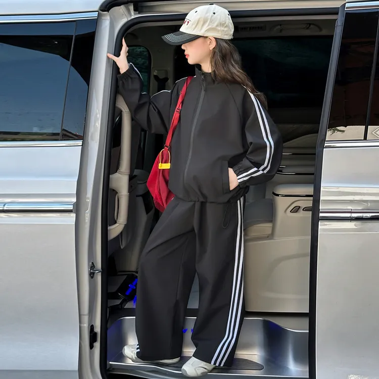 女童秋装套装2025秋季新款儿童春秋洋气时髦衣服中大童休闲两件套