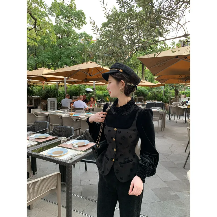 一生罗曼【佩斯利】法式新款女时尚休闲气质复古长袖衬衫Y5674