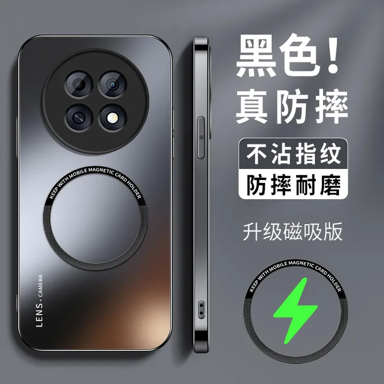 适用oppok13s手机壳新款k13x磨砂硅胶磁吸镜头全包高级防摔外壳薄