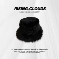 RISING&CLOUDS【小云姐】深圳冬款条纹毛绒加厚渔夫帽110075