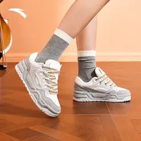 安踏微糖面包鞋丨时尚厚底板鞋女鞋轻奢鞋子秋冬新款百搭运动鞋