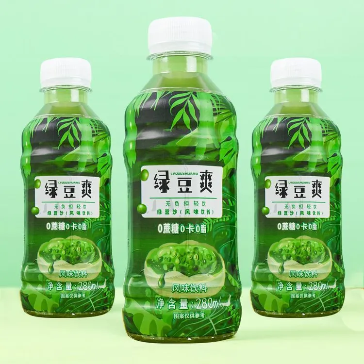 明之言绿豆爽网红清凉夏季解暑280ml*8瓶整箱解腻清甜饮料旗舰店