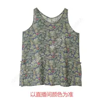 夏-续吉麻衣25-1145苎麻圆领休闲印花通勤无袖背心