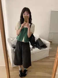 灰灰呀！巨爱怀旧复古 美式设计感宽松阔腿牛仔裤七分裤松弛感短裤