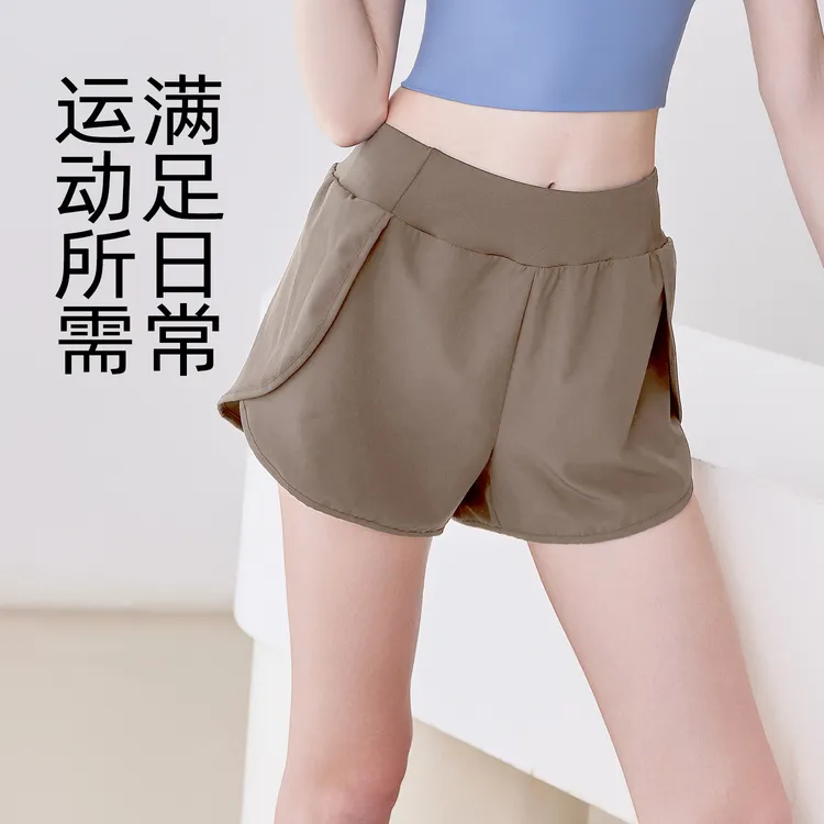 聚衣堂夏季薄款防侧口袋宽松休闲跑步健身瑜伽短裤裤子