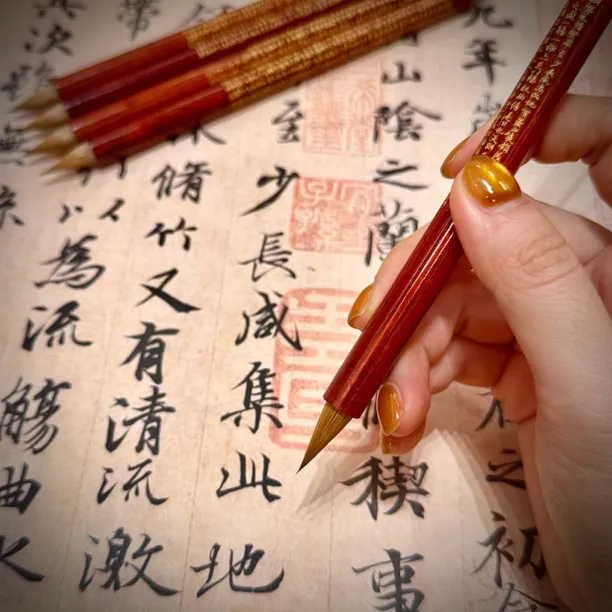 【可心阁】钟意 出锋2.1 纯辽尾古法狼毫鸡距笔 小行书小楷草书