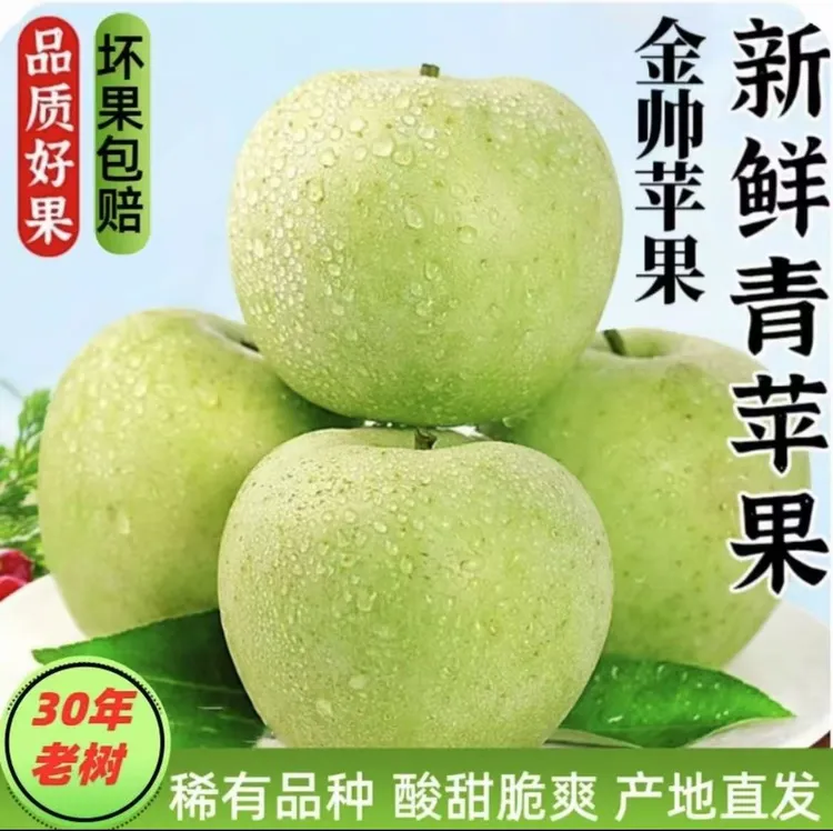 沂蒙山头茬现摘金帅青苹果当季应季水果酸甜脆爽可口