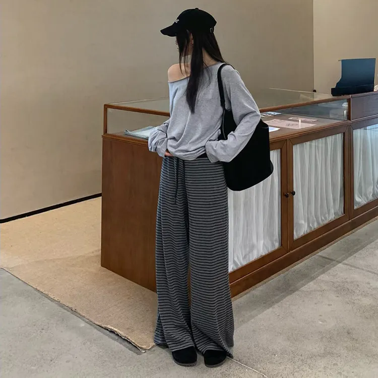 孕妇裤秋冬款宽松显瘦阔腿裤冬季加绒加厚外穿孕妇裤高腰孕期裤子