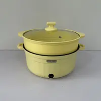 上蒸下煮多功能电煮锅 加蒸笼大容量不沾内胆 可蒸可煮可火锅F16