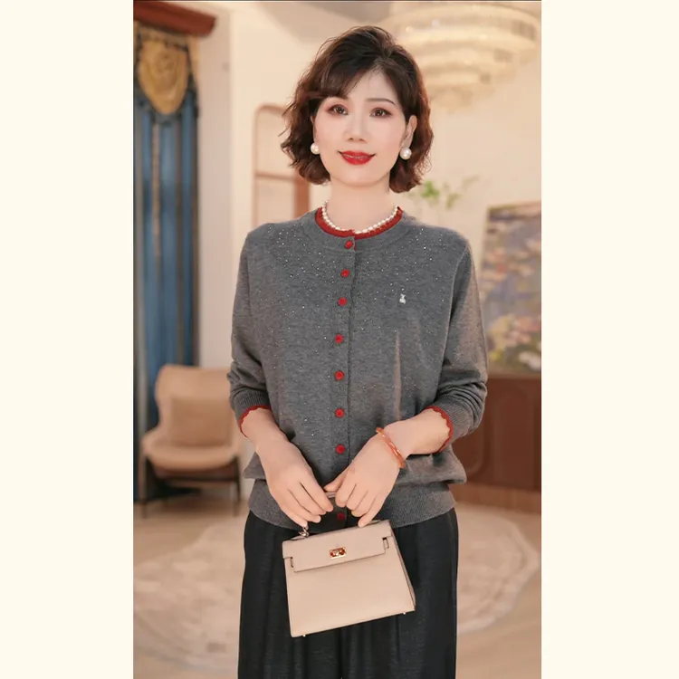 【秋】年轻妈妈秋时尚洋气套装2025新款洋气中老年上衣服两件套