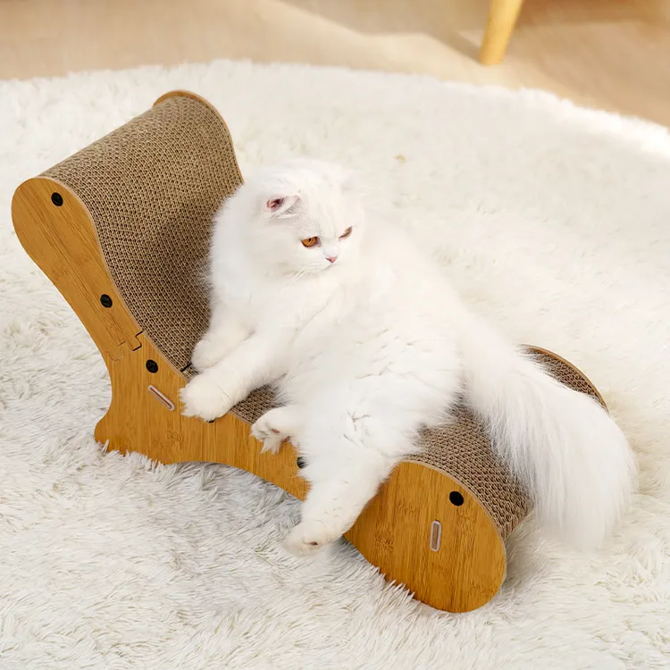 喵仙儿贵妃躺椅猫抓板猫窝一体耐抓耐磨可磨抓猫咪加厚可替换