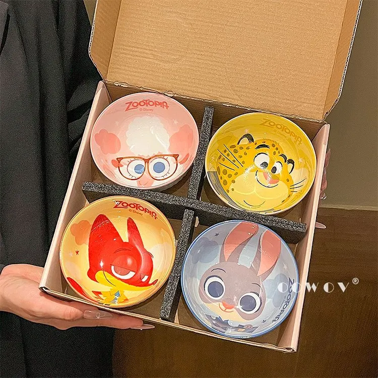 朱迪尼克陶瓷碗新款米饭碗家用高颜值釉下彩餐具汤面碗小碗礼盒装