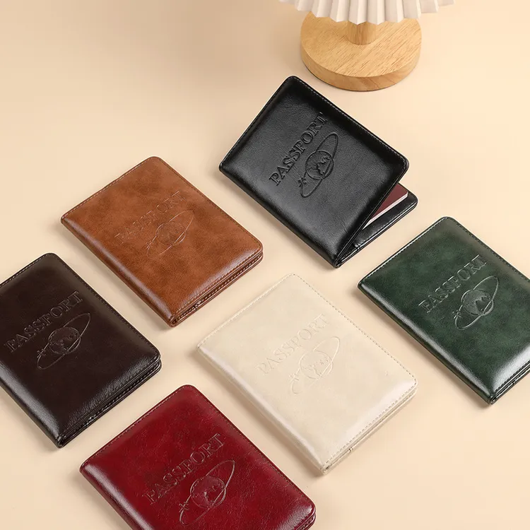 2025新款时尚防盗刷护照包多功能防消磁卡包轻薄旅行护照夹保护套