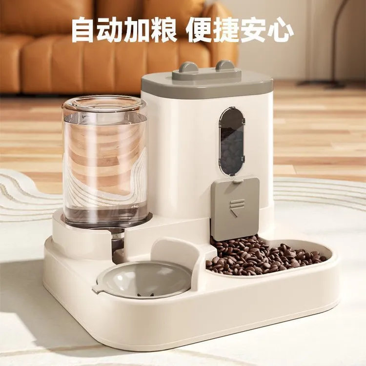 猫咪饮水机猫粮自动喂食器流动喝水喂水器一体机不插电宠物饮水器