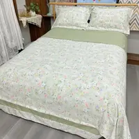 【双人四件套】床裙款  精梳斜纹  超软糯细腻 四季通用 【风吹半夏】
