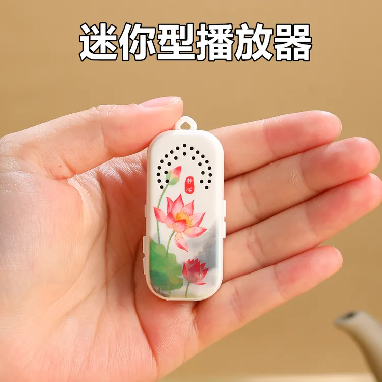 迷你插卡小音箱 便携吊坠音乐机播放器 高清音质挂脖便携式随身听