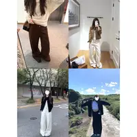 新晋裤王！好版型弯刀裤！复古宽松百搭牛仔阔腿直筒裤女 22576#