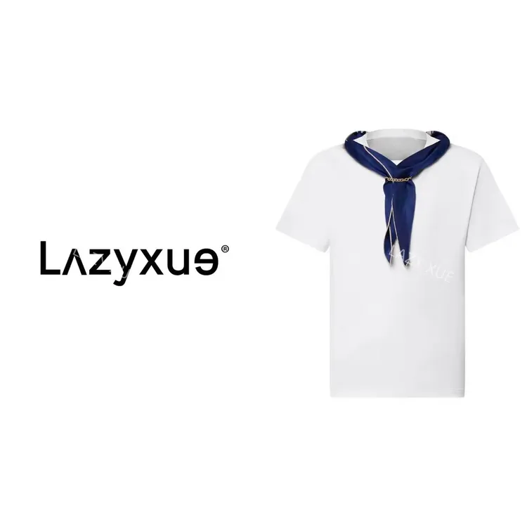 LAZYXUE薛懒懒/"丝巾T"夏季圆领透气舒适带丝巾圆领T恤 T9629