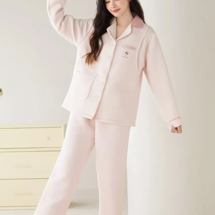 空气夹层月子服可哺乳