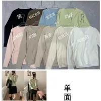 2025打底毛衣单面V领2415