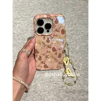 温柔ins油画碎花兔子手机壳适用苹果16新款iPhone17防摔15/14/13