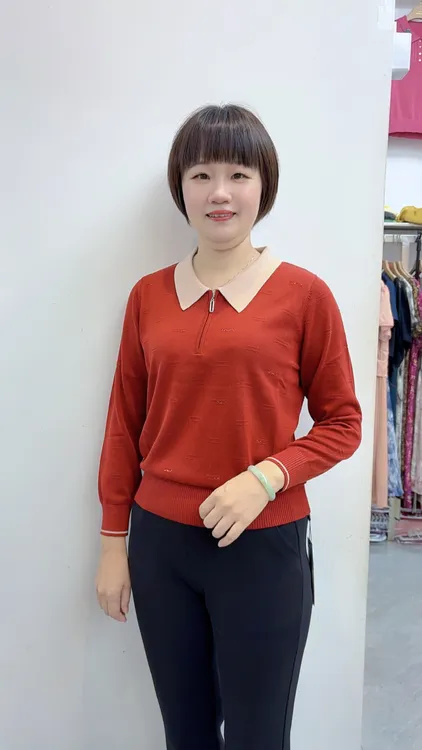 【衣联服饰】精品妈妈款莱赛尔纤维长袖天丝5725