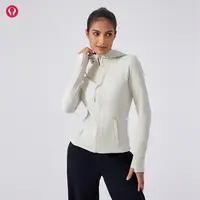 【直播福利】lulu露露首领加绒瑜伽外套女修身连帽运动跑步普拉提