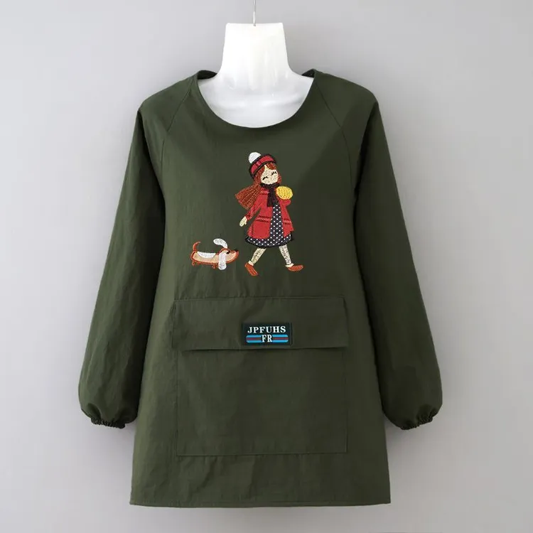 防泼水围裙时尚透气餐饮厨房专用围裙耐磨做饭防污家用围腰工作服