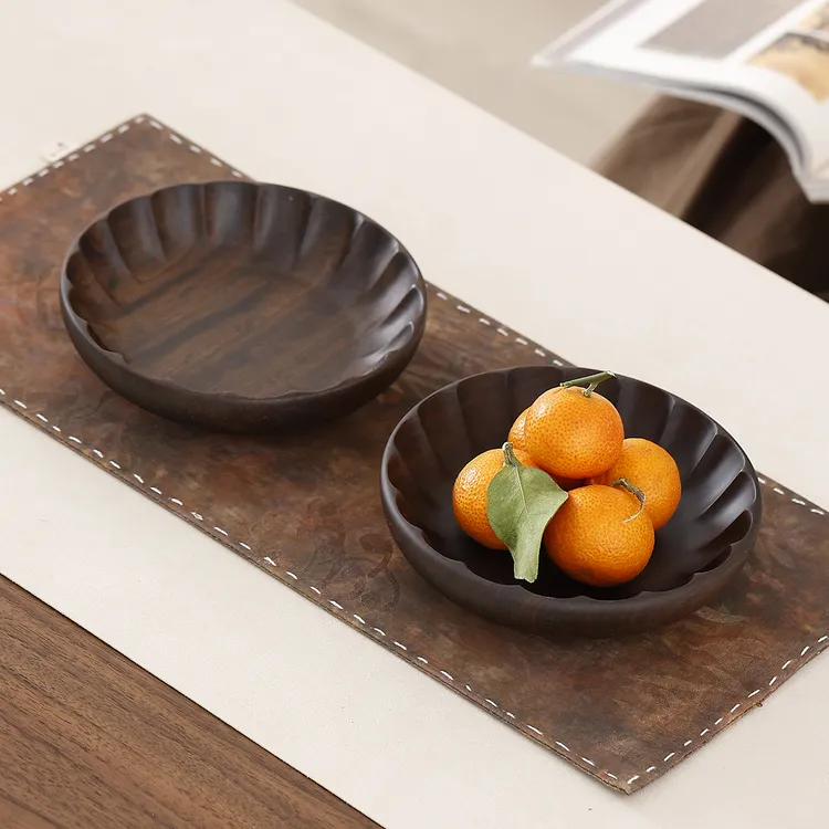 实木果盘中式家用客厅茶几干果零食盘茶台点心盘轻奢高级茶具托盘