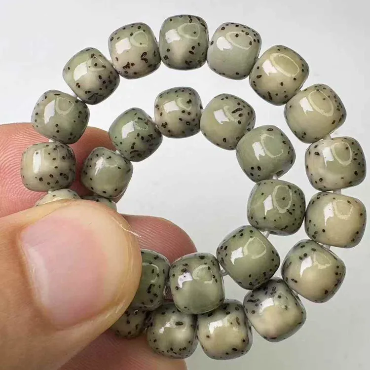 【星点货河豚同枝果】星月菩提7x8桶珠手串油润高瓷同枝果原生态