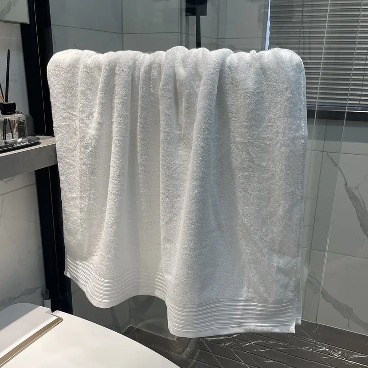 香港玛品Mapping纯棉厚实大浴巾吸水柔软洗澡巾奶油风不掉毛絮