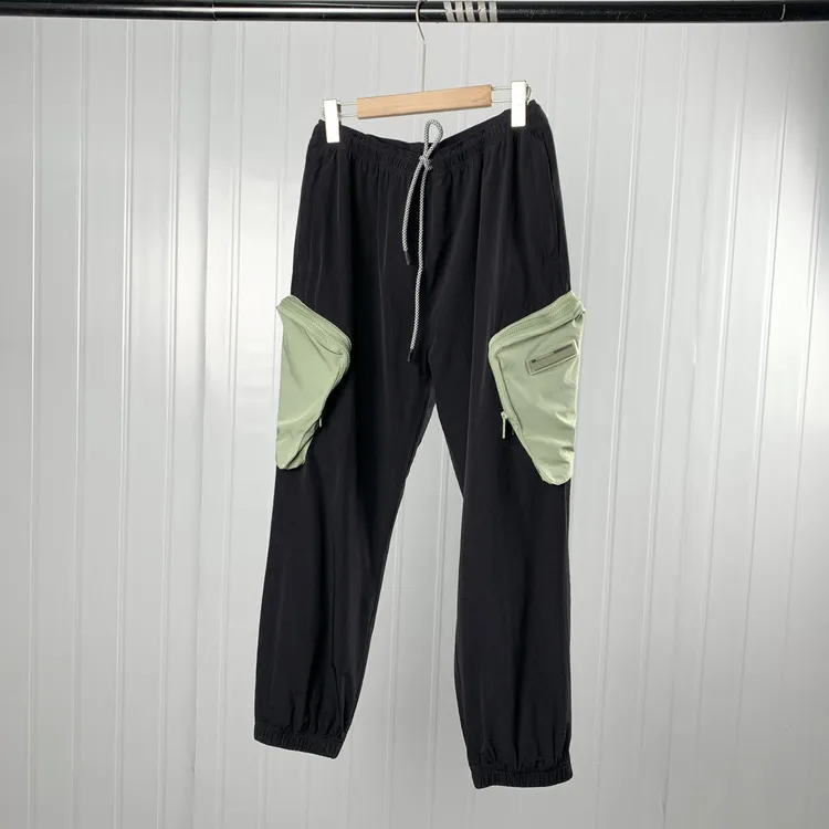 F1896 男士工装休闲长裤宽松束脚拼接口袋百搭潮流款 SU52M
