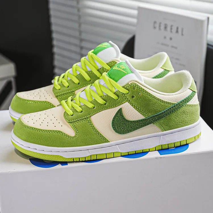 正品aj男鞋dunk青苹果aj1黑白熊猫低帮透气板鞋百搭休闲运动鞋女