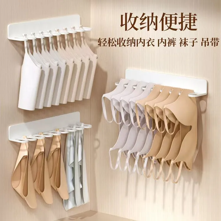 衣柜内衣内裤袜子收纳架壁挂文胸挂钩衣架收纳盒置物架整理神器