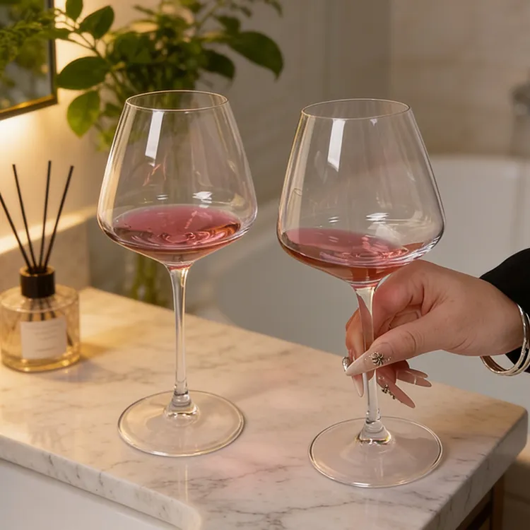 高脚杯红酒杯玻璃杯大号家用轻奢大肚葡萄酒杯高颜值加厚洋酒杯子