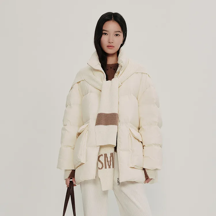 【轻羽系列】25新HPLY荷比俪冬披肩中长款鹅绒羽绒服HDF42560011