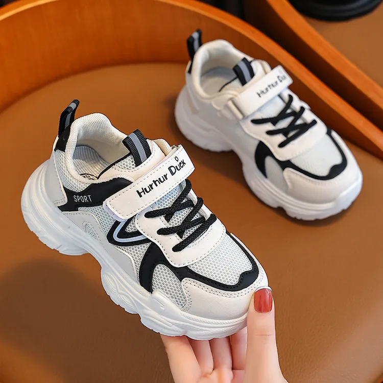 儿童运动鞋2025春季新款潮网面透气老爹鞋儿童跑步鞋软底男童鞋子