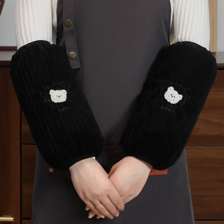 秋冬长款上班防污袖头可爱韩版手袖袖套护袖套袖耐脏工作新款加宽