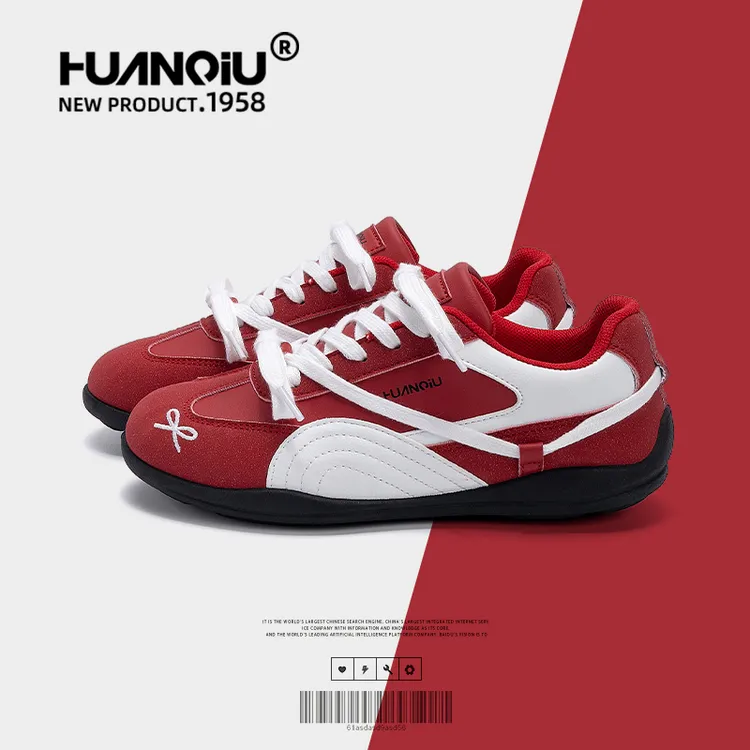 环球爆款百搭德训鞋女款2026春季休闲内增高板鞋新款运动潮流鞋子