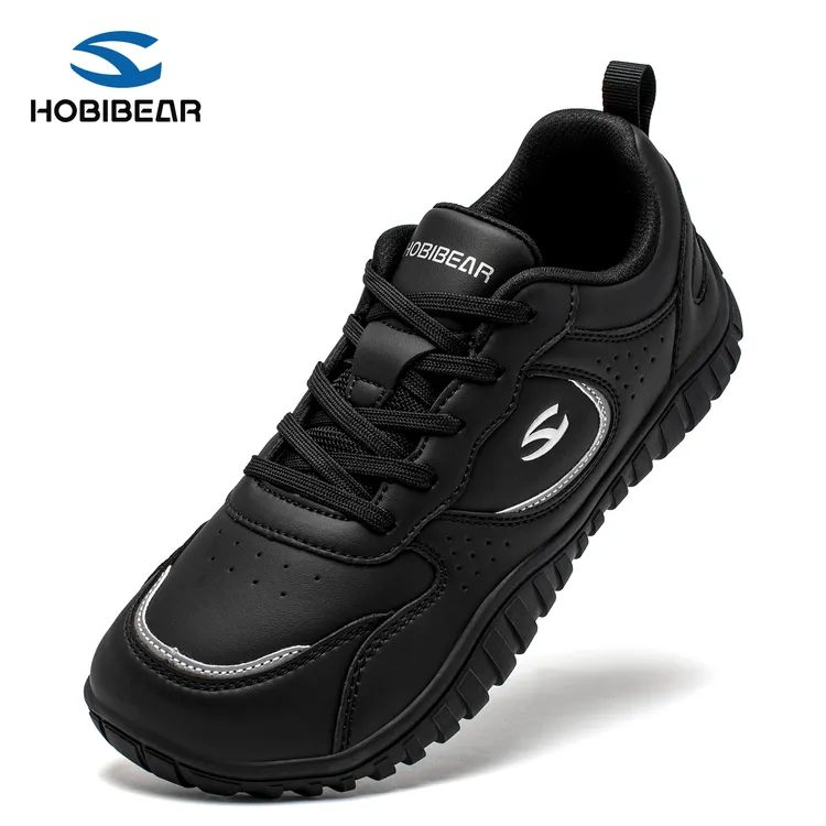 HOBIBEAR男鞋2025秋季户外宽楦赤足鞋男士休闲通勤宽头运动女鞋