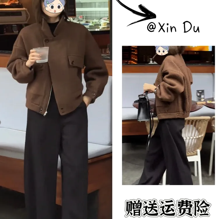 2025秋季新款时尚显瘦气质女士网红洋气两件套百搭款D23875