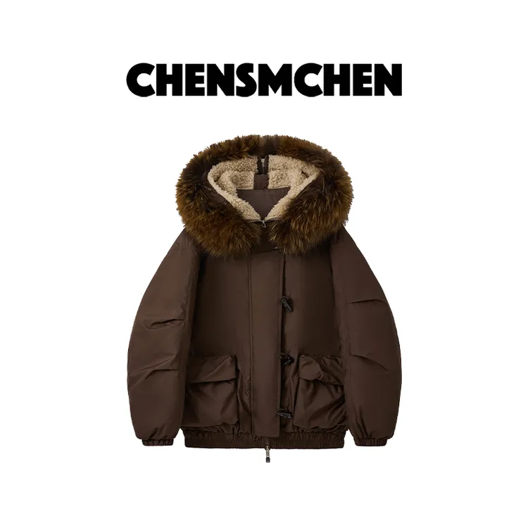 CHENSMCHEN 【丹麦雪境】进口柳桥90鹅绒服女时尚派克服CSY12051MX