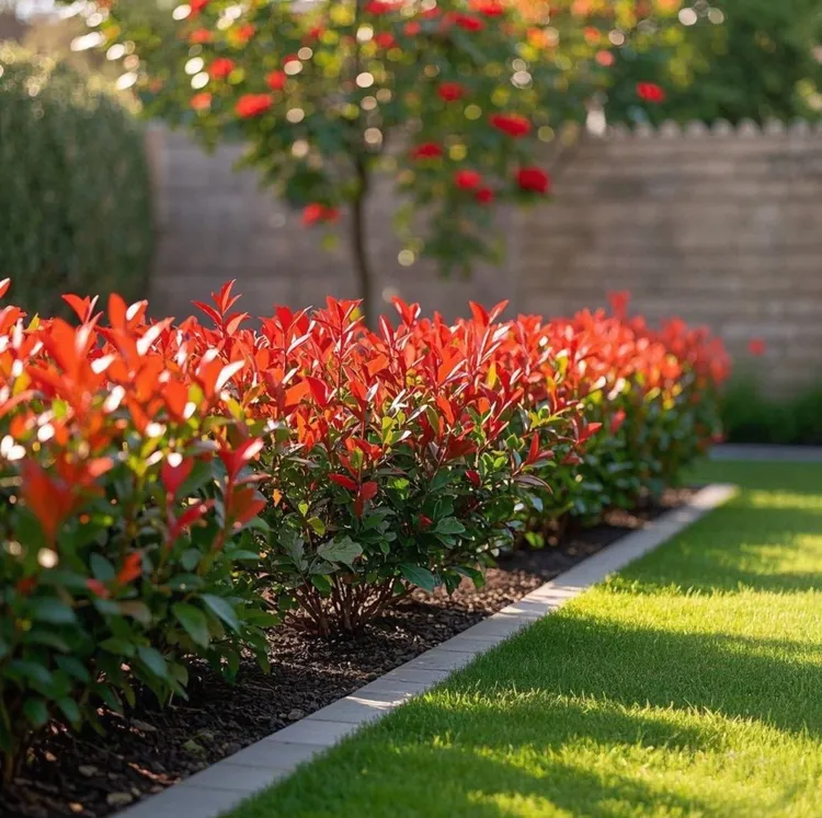 红叶石楠苗篱笆苗继木庭院风景树耐寒小苗户外绿植庭院庭院花卉