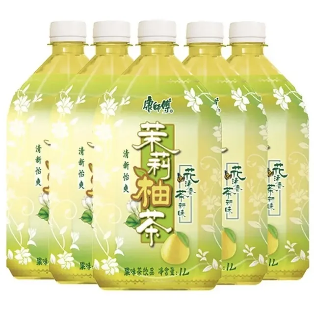 康师傅茉莉柚茶1L*12瓶整箱饮品饮料酸甜可口夏日解暑瓶装