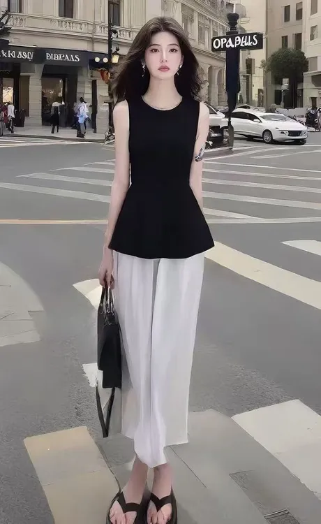 夏装搭配气质穿搭一整套韩系盐系轻熟今年流行漂亮半身裙两件套装