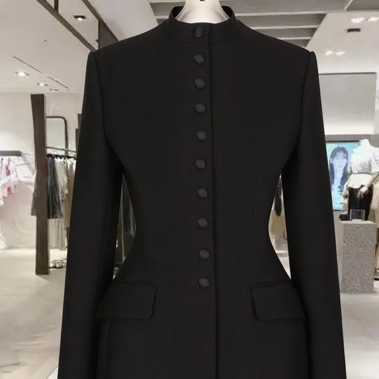 肉肉家*大码小蛮腰立领外套