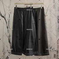 【顺】【初秋上新】初秋新款女时尚高级感油皮设计师款女裤C637